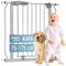 ib style Kaya Treppenschutzgitter für Babys 75-175 cm ohne Bohren Türschutzgitter zum Klemmen für Kleinkinder Grau 135-145 cm