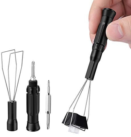 KOSTOO Lot de 2 extracteurs de touches 3 en 1 en acier inoxydable pour clavier mécanique