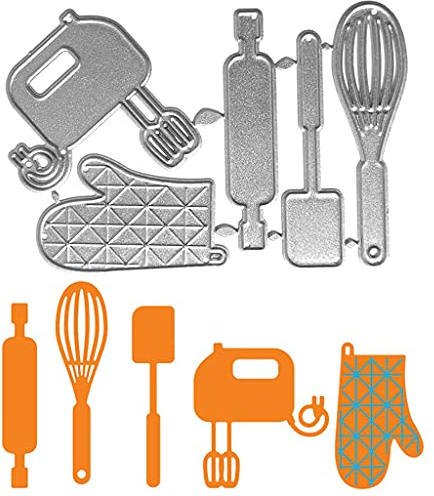 Kcibyvx Stanzschablone, Geschirr Scrapbooking Prägeschablonen Stanzformen Schablonen Für Scrapbooking, Fotopapier, Karten, Prägen DIY Herstellung Geburtstag Geschenk