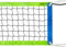 Volleyballnetz, Ersatz für drinnen und draußen, 90 x 91 cm, Robustes Volleyballnetz für Hinterhof, Schulhof, Strand (nur Netz)