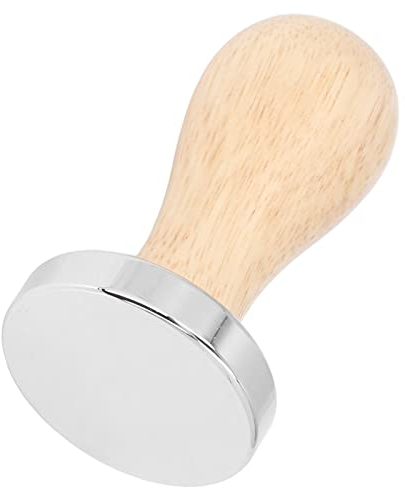 Yctze Kaffee Tamper, 49mm Kaffee Mehlpresser Abnehmbarer Kaffeepulver Presshammer mit Flachem Boden und Holzgriff Design Kaffee Tamper Set f¨¹r Zuhause oder CAF¨¦