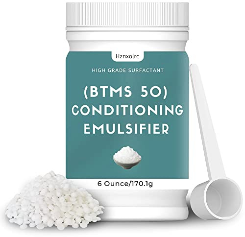 Hznxolrc BTMS 50 Conditioning Emulsifier for Making Leave-in Conditioner, 6 Oz