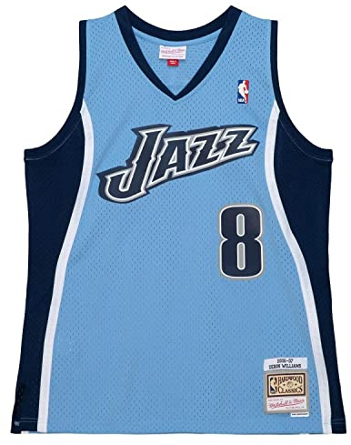 Mitchell & Ness Deron Williams #8 Utah Jazz 2006-07 Swingman NBA Trikot Blau