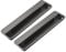 zhijiaqian456 2 pcs Rectangular Recessed Flush Handles Sliding Door Handle Recessed Finger Pull Handles Flush Pull Handle for Sliding Door, Cupboard, Drawer, Cabinet Black (Large,Gray)