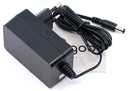 Ladegerät passend für Dymo 1000+, 2000, 3500, 4500, 5500, Label Manager 100 150 160 200 210 220 300 350 400 450 Ladekabel Beschriftungsgerät mit mungoo Displayputztuch