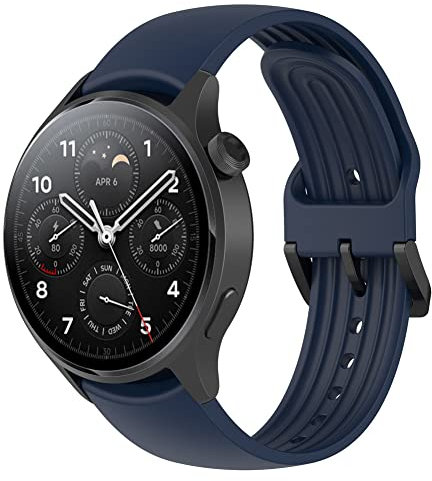 Tyogeephy Compatible avec Bracelet Xiaomi Mi Watch S1 Pro/S1 active, Remplacement en Silicone Fitness Bracelet pour Xiaomi Mi Watch S1 Pro
