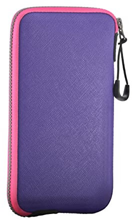 OneJoy Housse en néoprène pour téléphone Portable avec Mousqueton Violet 17 x 9 cm