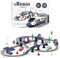 XIAPIA Electric Train Sets Railway Learning Educational Toys for Kids Boys Girls Age 3 Years Up, 104 Pcs Track Accessories Car Set Christmas Xmas New Year Gifts