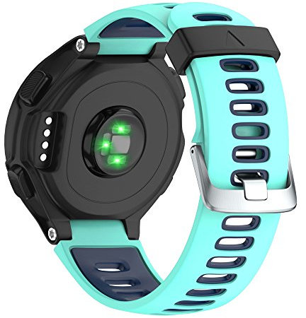 735XT Armband Kompatibel mit Garmin Forerunner 735XT 235 235Lite 230 220 620 630 Armband - Sport Silikon Uhrenarmband Replacement Wechselarmband Ersatzarmband (Blau)