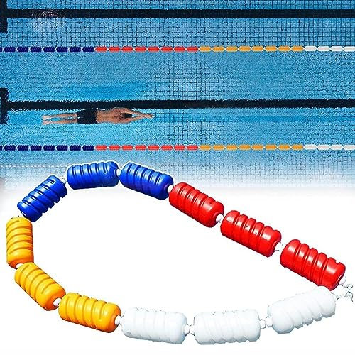 FENGSSLL Pool-Bahn-Trennwände, Schwimmbad-Sicherheitsanker, Trennseil-Sicherheits-Schwimmbad-Bahn, für Schwimmtrainingswettbewerbe,Width9cm-5m/16ft