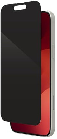 ZAGG InvisibleShield Glass Elite Privacy Tempered Glass Screen Protector for iPhone 15 Plus [6.7-Inch], Privacy Protection, Case-Friendly, Smudge & Scratch-Resistant, Shockproof (Black)