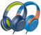 awatrue Kids Headphones Wired Kids Headset with Microphone, 85/94dB Volume-Limiting, 3.5mm Jack, Foldable On-Ear Design - Safe & Comfortable for Learning & Entertainment (OrangeBlue+BlueGreen)