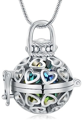 VCCWYQK Urn Necklace for Ashes Vintage Hollow Flower Cremation Jewelry for Ashes Necklace Memorial Locket Pendant Jar Keepsake Necklace for Ashes