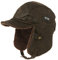 TOP-EX Winter wasserdichte Trapper-Hüte für Herren Kunstleder Aviator Pilotenmütze mit Ohrenklappen Warm gefütterte Kappe mit Schirm für die Jagd Schießen Kaffee S
