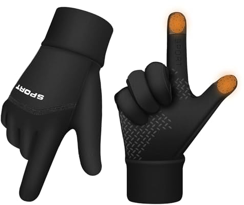 Moguri® Winterhandschuhe für Damen und Herren bei kaltem Wetter, 14 °F Winter Fahrradhandschuhe für Herren und Damen mit Touchscreen-Fingern, wasserdichte Thermohandschuhe