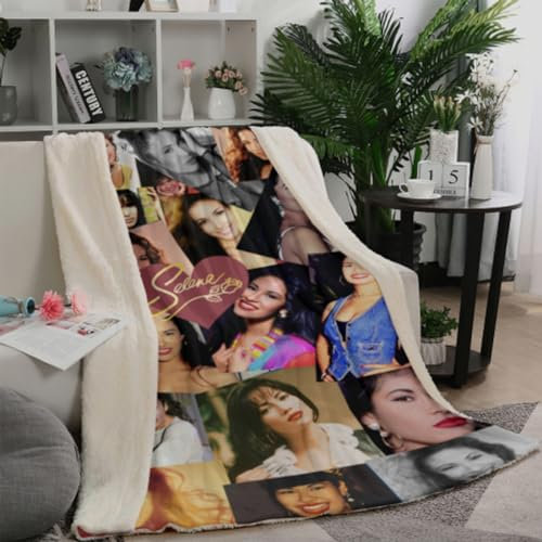 Queen of Tejano Musik-Überwurfdecke, ultraweich, leicht, warm, gemütlich, Plüschdecke für Bett, Couch, Wohnzimmer, Heimdekoration, 203,4 x 152,4 cm