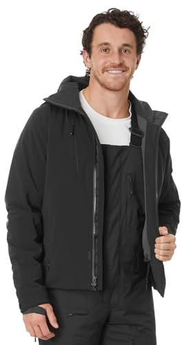 Helly Hansen Alpha 4.0 Jacket Chaqueta de esquí/Snowboard, Negro 1, Medium para Hombre