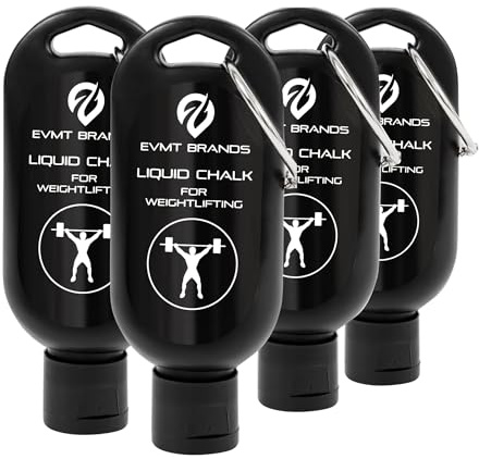 EVMT Brands Liquid Chalk, Mess-Free Gym Chalk for Weightlifting, Gymnastics, Rock Climbing, Dancing. Sweat-Resistant and Long Lasting for Stronger Grip.