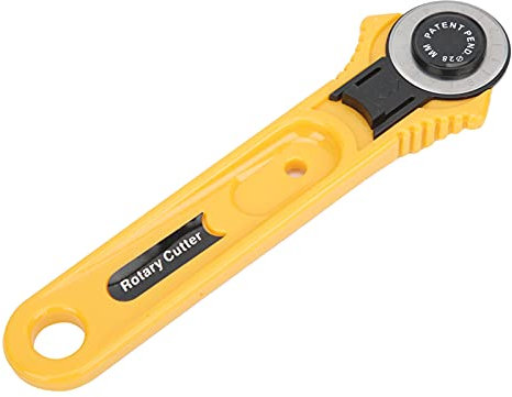 Coltello Tondo Taglio, Taglierina Rotativa per Tessuti, Taglierina Rotativa per Patchwork Coltello per Stoffa per Piano Cottura a Lama Tonda per Cucire Lavorazione della