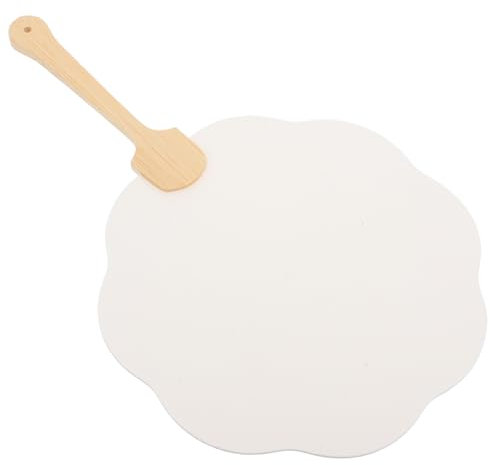 DIYEAH Lacquer Fan Making Material Package Performance Fan Graffiti Fan Blank Wedding Fans DIY Fan Craft Party Painting Fan Blank Handheld Fan Unfinished Hand Fans Bulk Fans White Paper