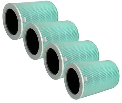vhbw 4x filtro HEPA compatibile con Xiaomi Mi Air Purifier 3, Mi Air Purifier 2S purificatore d'aria, filtro carboni attivi integrato