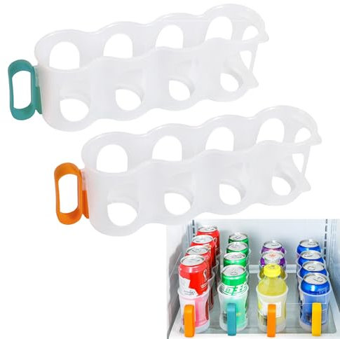 Hayaww 2 Stück Kühldosenregal tragbare Getränkedosen-Halter für Kühlschrank Dosenorganizer Dosenhalter Aufbewahrungsbox für Dosen Bier-Aufbewahrungsbox Getränke-Organizer für Schränke Kühlschränke (A)