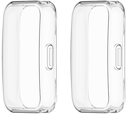 WIIKAI 2 Paquete Fundas Compatible con Huawei Band 9/9 NFC Band 8/8NFC Protector Funda Protector de Pantalla TPU Suave Protección Carcasa Funda Case.(Transparente)