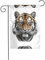 GGNKDL Drapeau de jardin imprimé lion féroce décoration de cour extérieure adapté pour toutes les saisons 30,5 x 45,7 cm