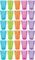 idea-station verres plastique 30 pièces, 350 ml, couleur, réutilisables, gobelet, verre, tasse en plastique, vaisselle, enfant, bebe, beer pong, camping, a eau, whisky, cocktail