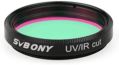 Svbony Filtro per Telescopio UV IR, Filtro Infrarosso da 1,25pollici, con Rivestimento Multiplo a Bassa Riflessione, Accessori per Telescopio per Fotografia con Fotocamera CCD