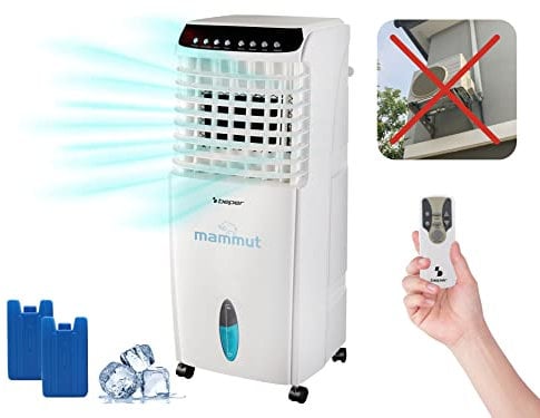 BEPER VE.550 Enfriador de Aire, Aire Acondicionado Portatil sin Tubo con Temporizador 24H y Mando a Distancia