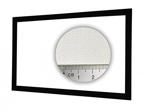 HiViLux Rahmen Leinwand akustisch transparent Weiss Tuch: HiViWhite Cinema 4K SD Akustik Gain=1,1 (16:9 Bild:300x168cm 135 Diagonal)