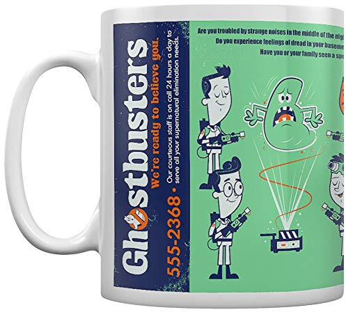 Ghostbusters MG25900 Tasse aus Keramik, 11oz, 315 ml (Call Now)