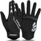 Cevapro Fahrradhandschuhe Herren Damen rutschfeste und stoßdämpfende Mountainbike Handschuhe mit Gel für Radsport Fitness Downhill (Schwarz, XL)