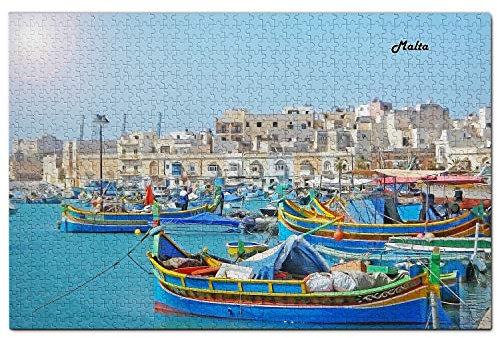 Malta Puzzle für Erwachsene 1000 Teile Holz Reise Geschenk Souvenir