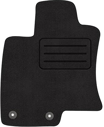 Fahrer Fußmatte Velours Fahrerseite Fahrermatte für Nissan Qashqai I +2 (2007-2013) - 1-teilig - Passgenau