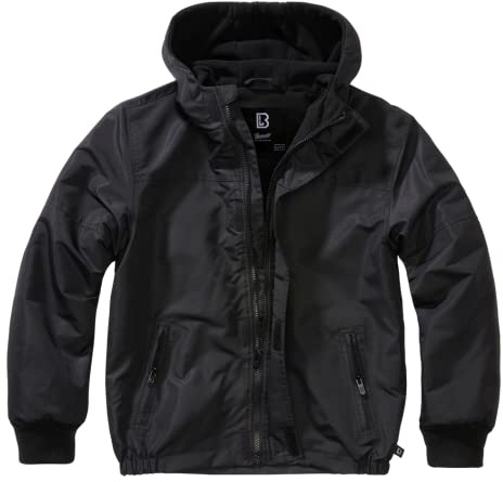 Brandit Kids Frontzip Windbreaker, Farbe: black, Größe: XL 158
