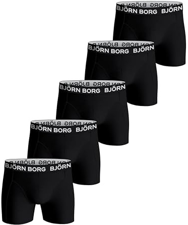 Björn Borg Herren Cotton Stretch Boxer 5p Boxershorts (5er Pack)