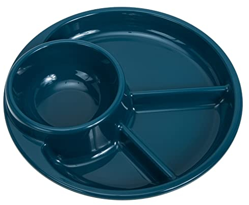 de Cena Dividido Platos de Comida: Placa de Control de La Porción Aperitivo de La Placa de Servir Bandeja Dividida Postre Ensalada Salsa Platos para Niños Adultos