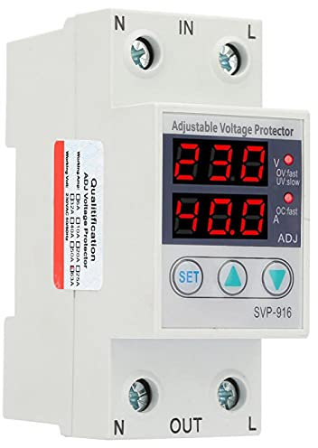 DEWIN Stabilizzatore di Tensione 220V,63A Protettore di Tensione Regolabile Protezione Sovratensione Monofase Intelligente Stabilizzatore di Tensione Monofase Stabilizzatore CA Monofase
