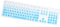 ibasenice 1pièce Silicone pour Clavier Compatible avec Dell Housse De Clavier Étanche Et Anti-poussière Silicone Dégradé Bleu