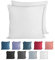 Komfortec 100% Baumwolle Kissenbezüge 2er Set 80x80 cm, Superweicher Premium Jersey Kopfkissenbezug 150 g/m², Kissenhülle, Weiß