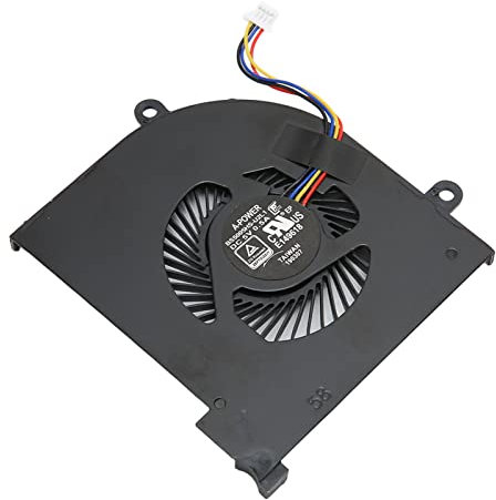 PUSOKEI CPU-GPU-Lüfter für Gs65 MS 16Q2, für 16q2-CPU-CW, für 16q2-GPU-CW, Ms-Serie, Kleiner 4-poliger CPU-GPU-Lüfter, Einfach zu Bedienen, Ersatz für Beschädigte Laptop-Teile(Zentralprozessor)