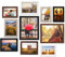 Giftgarden 10er Bilderrahmen Set Verschiedene Größen und Farben, Multi Bilderrahmen Collage 10x15 cm(4 Stück), 13x18 cm(4 Stück), 20x25 cm(2 Stück), Fotorahmen für Wohnzimmer Schlafzimmer Esszimmer