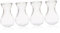 HOMSFOU 4pcs Hyacinth Vase Bulk Wedding Decor Office Decore Wedding Flower Stand Single Stem Vase Hydroponic Plant Vase Room Decor Aesthetic Desktop Flower Holder Flower Vase Vases Vintage