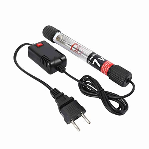 Daconovo UV-Desinfektionslicht Home UV-GlüHbirne UV KeimtöTende Lampe UV-Desinfektionsstift Ozonlicht für Zuhause, Hotel, Badezimmer (EU-Stecker, 7 W, 18 cm)