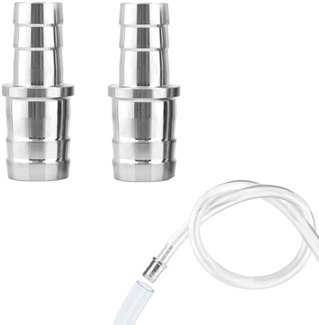 Zasvec Raccordo Riduttore per Tubo Acquario 2 Pezzi Raccordo per Tubo Acquario Connettore per Tubo Acquario Adattatore per Tubo Connettore per Portagomma Acciaio Inossidabile Accessori per Acquari