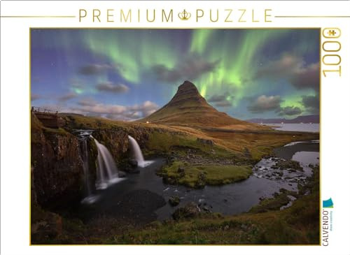 Puzzle · Epic Island | die Kirkjufellsfoss mit dem Kirkjufell im Hintergrund unter… · 1000 Teile · Lege-Größe 64 × 48 cm · CALVENDO Puzzle