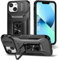 JSENMlN Coque iPhone 12 Mini/iPhone 13 Mini,Antichoc Anti-Chut Antidérapant Housse avec Cache Caméra Étui pour iPhone 12 Mini/13 Mini (5.4) (Noir)