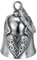 ZKGYUS Clochette moto femme coeur vintage. Porte-Bonheur motard Biker Triker. Livrée avec étui cadeau velours. Guardian bell cloche moto